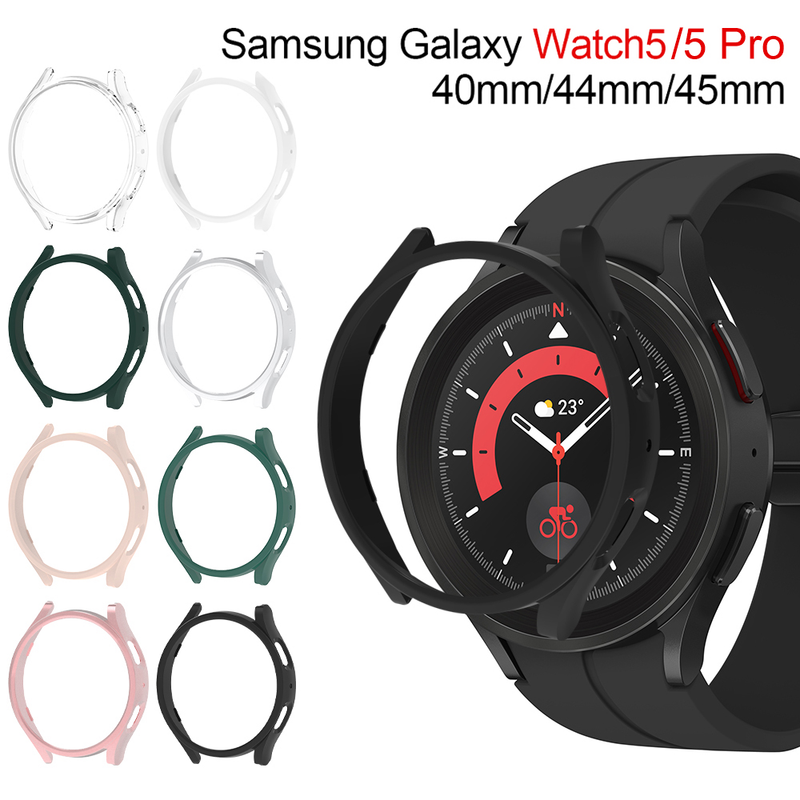 Case for Samsung Galaxy Watch 5 Pro 45mm Galaxy Watch 5 40mm 44mm Screen Protector PC Bumper All-Around Watch 5/5 Pro Accessorie_voghion.com