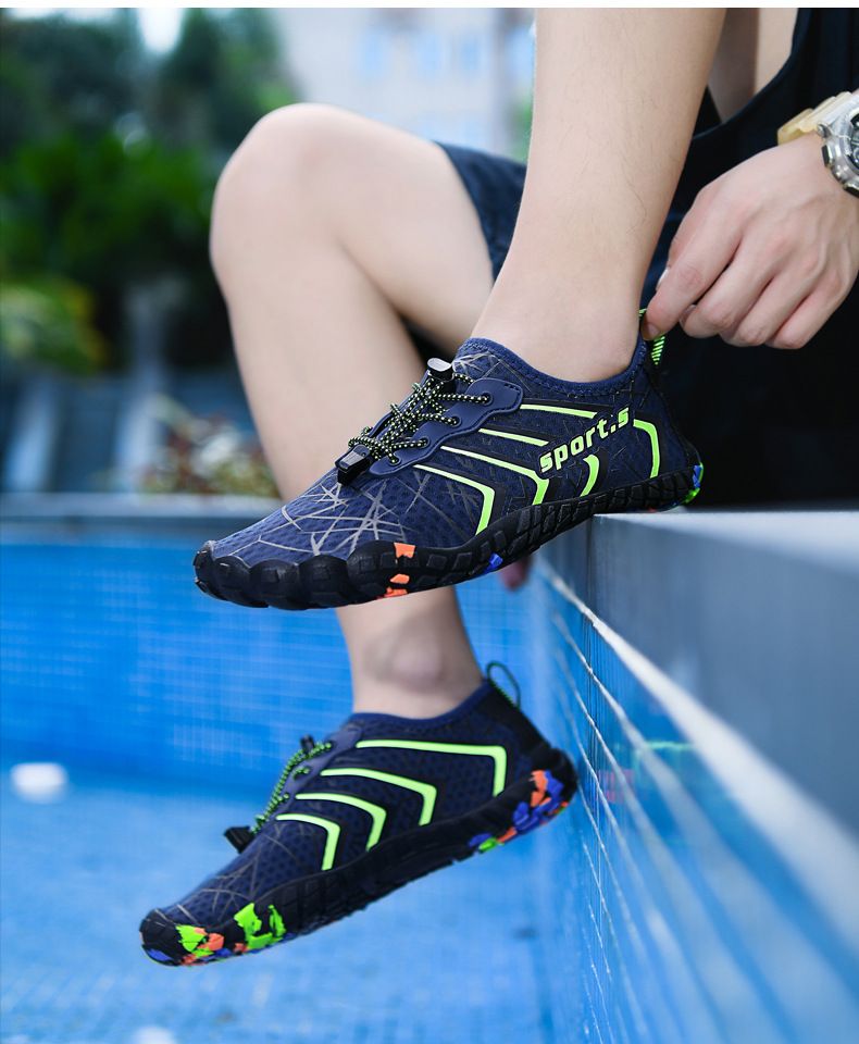 Paar Fünf-Zehen-Damen-Wasser rutschfeste Tauchen Schnorcheln Schwimmen Herren Rafting Angeln Waten Strandschuhe_voghion.com