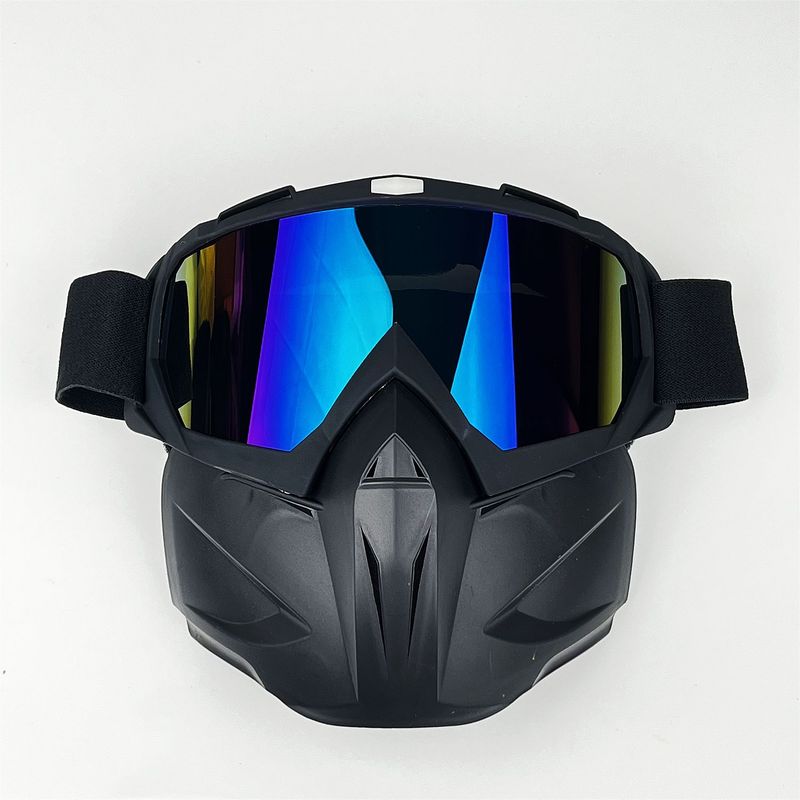 NAFEIB Motorradbrille für Männer und Frauen – Winddichte Reitmaske mit austauschbaren Gläsern_voghion.com