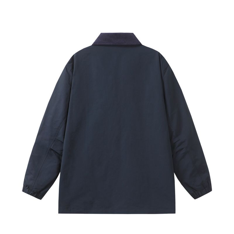 Giacca da uomo in stile vintage americano, cappotto oversize in cotone lavato con tasca staccabile per l'autunno_voghion.com