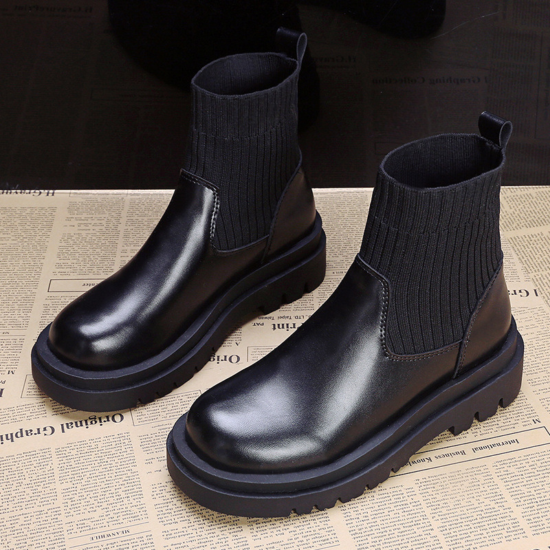 Calzini elastici sottili moda rossa nuova rete invernale da donna Boo suola spessa traspirante corta_voghion.com