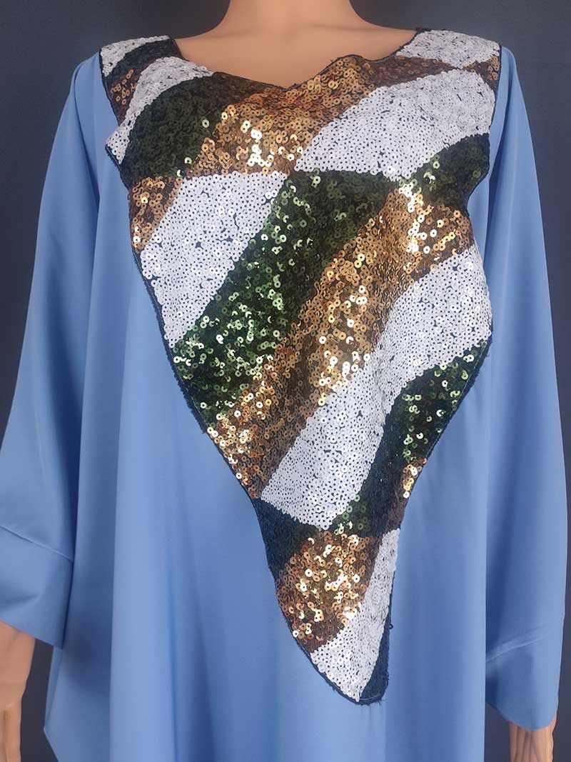 Damenbekleidung Langes Burka-Kleid_voghion.com