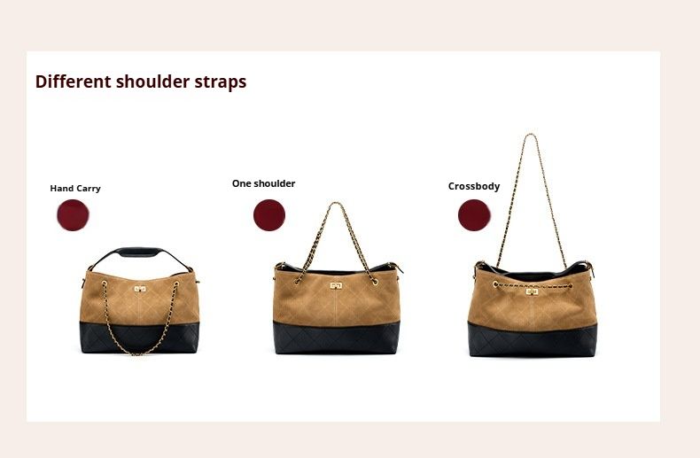 Borsa tote, spaziosa borsa a tracolla con tracolla a catena progettata per gli oggetti essenziali di tutti i giorni - Realizzata in vera pelle, incarna lo stile contemporaneo_voghion.com