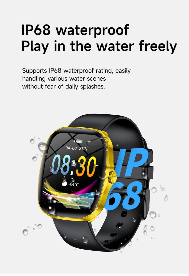 Smart Watch With Bluetooth Calling, Heart Rate & Blood Oxygen Monitor, Music Playback, AMOLED Display, 7-Day Battery Life_voghion.com