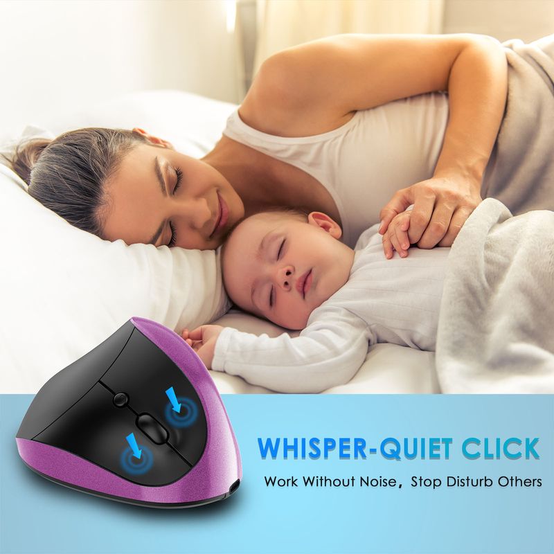 Digitex Digitex Dual Mode Vertical Grip Charging Silent Wireless Anti-Mouse Hand Designer Drawing Office Creative Ergonomics_voghion.com