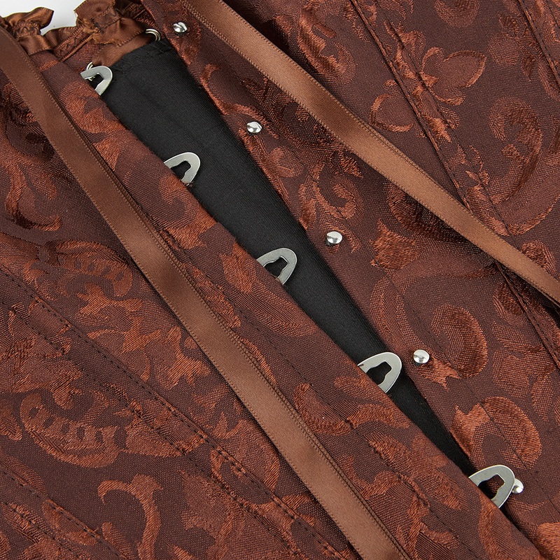 Damenbekleidung, sexy Palast-Shapewear-Korsett, Jacquard-Taillenkorsett_voghion.com