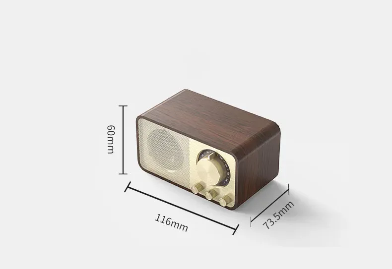 JY66 Retro Wooden Bluetooth Portable Outdoor Radio Subwoofer With Creative Design And Powerful Sound Compact Plug In_voghion.com
