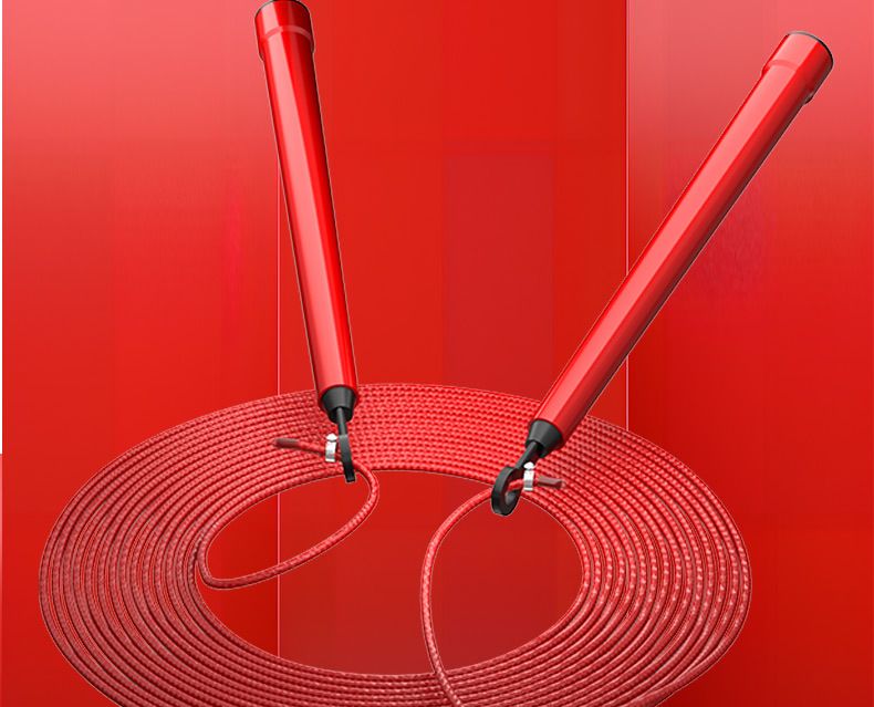 Corda per saltare in filo d'acciaio, regolabile, speciale per il fitness, per test di velocità e brucia grassi, per studenti_voghion.com