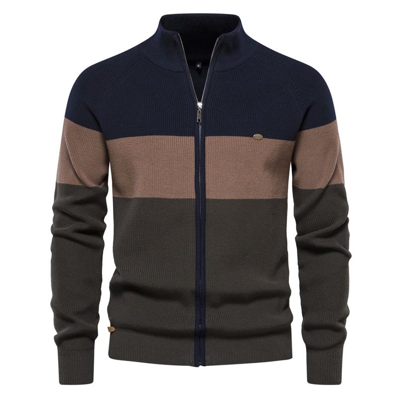Herrenbekleidung neue Herrengröße Herbst und Winter Pullover Strickjacke hochwertiger Mantel für Männer_voghion.com