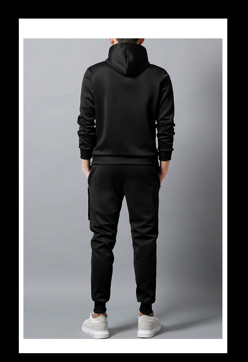 Ensemble de sport à manches longues pour homme et femme, survêtement surdimensionné, version coréenne, pull décontracté, couple_voghion.com