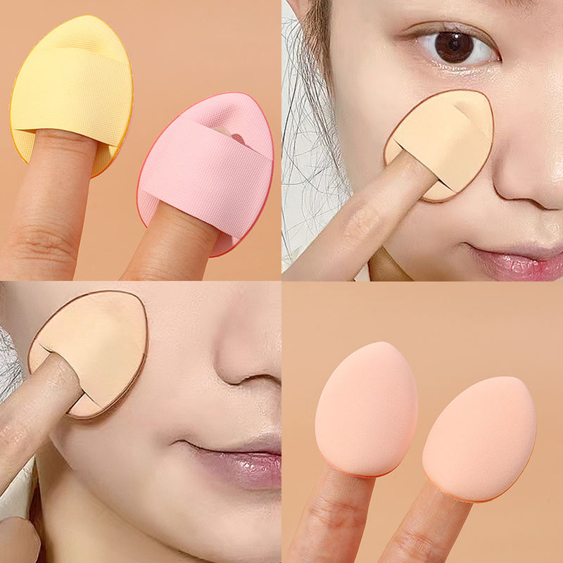 finger powder Mini puff foundation make-up powder detailed makeup sponge face concealer mixed cosmetics access_voghion.com