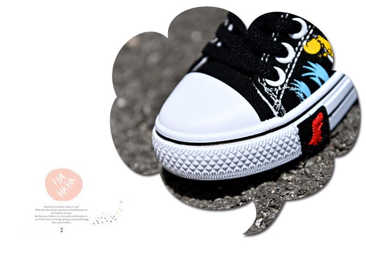Scarpe basse casual per bambini in tela per ragazzi e ragazze in tela per bambini, sneakers singole traspiranti primaverili e autunnali_voghion.com