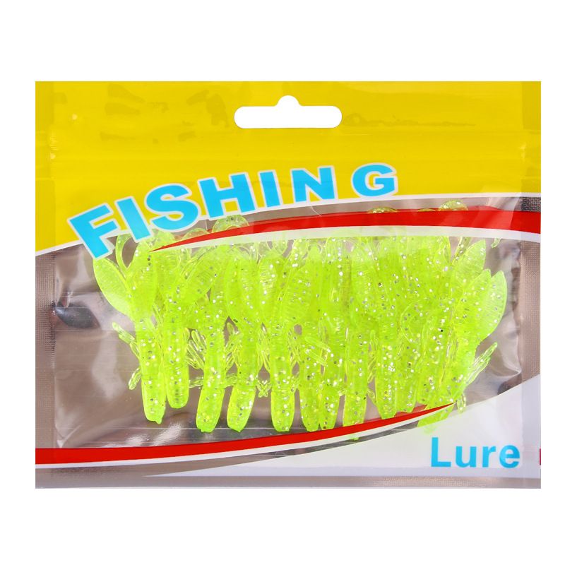 Bagged Soft Bait Crystal Shrimp (12 Pieces/pack) Lure Bait Bait Soft Worm Bait Fishing Gear_voghion.com