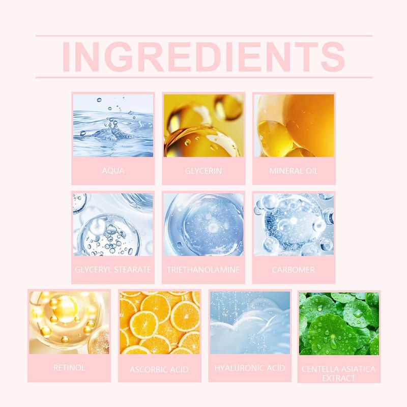 HOYGI Retinol – Tiefenhydratisierende, feuchtigkeitsspendende, straffende Augencreme mit glättenden Linien und feiner Linienpflege_voghion.com