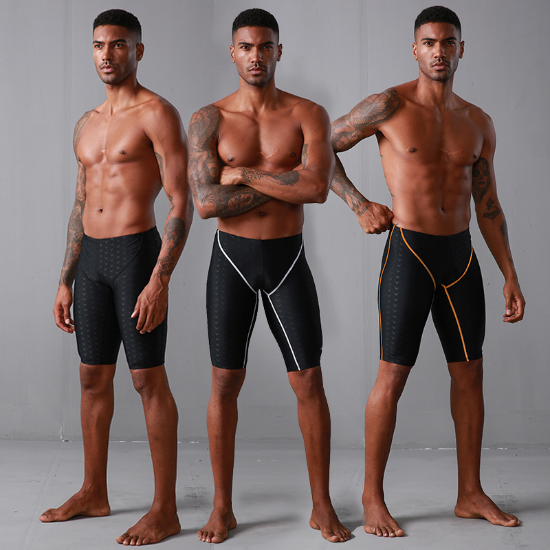 Quick drying 5-point swimsuit, pants, men's anti awkwardness large flat angle new swimming equipment set_voghion.com