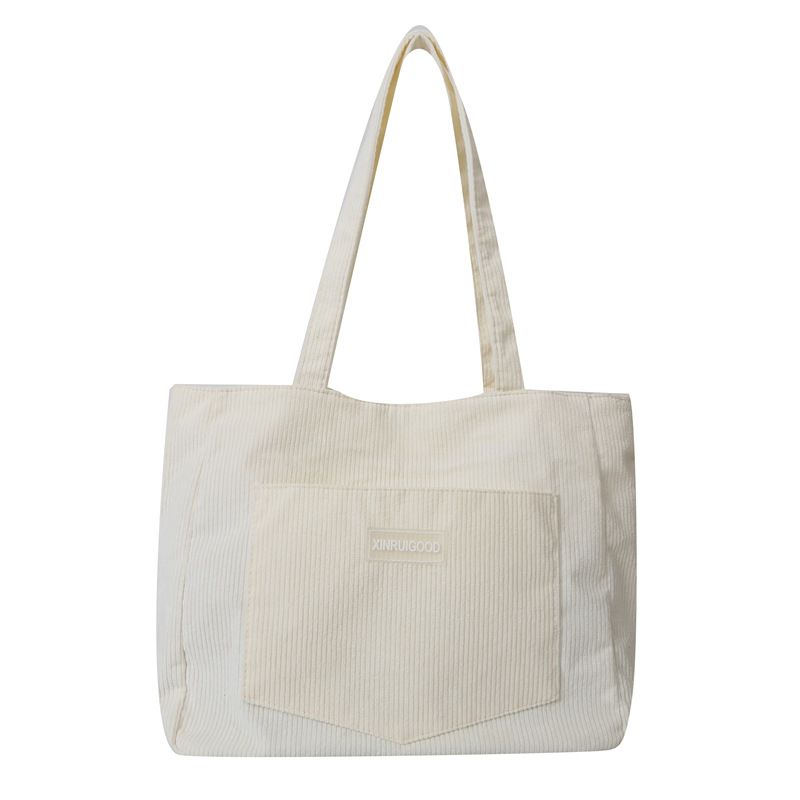 2025 Nuova borsa a tracolla versatile in velluto a coste di grande capacità, alla moda, da ascella, per donna_voghion.com