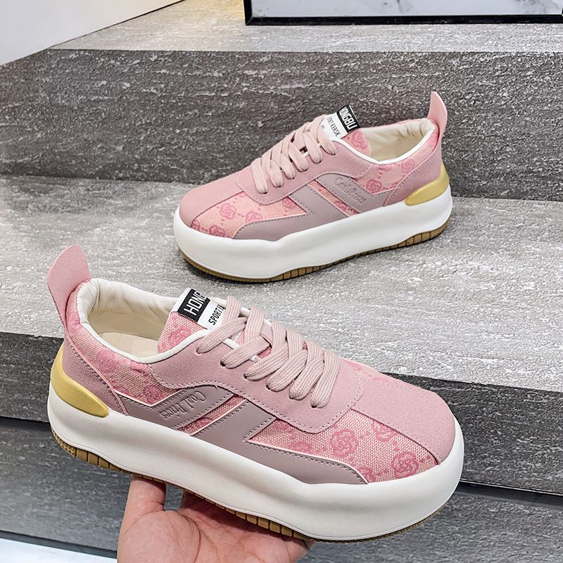 Scarpe da ginnastica basse con suola spessa per bambini, nuove scarpe da ginnastica autunnali versatili con suola in spugna, sportive e per il tempo libero_voghion.com