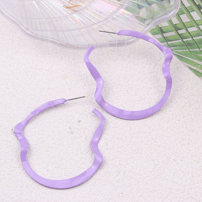New Irregular Geometric Metal Stud Niche Design Statement Exaggerated Drop Earrings Jewelry For Women_voghion.com