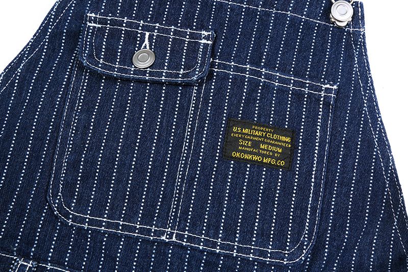 Herre vintage stripete denimjumpsuit_voghion.com
