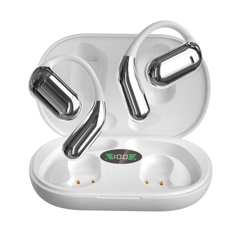 Open-Ear Bluetooth Headphones With LCD Color Screen – Wireless Sports Headset, AI Translation, Non-In-Ear Design_voghion.com