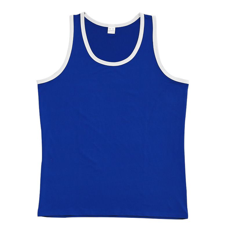 2024 New Trendy Straddle Sports Casual Men's Summer Bottom Multi Color Sweatshirt Tank Top_voghion.com