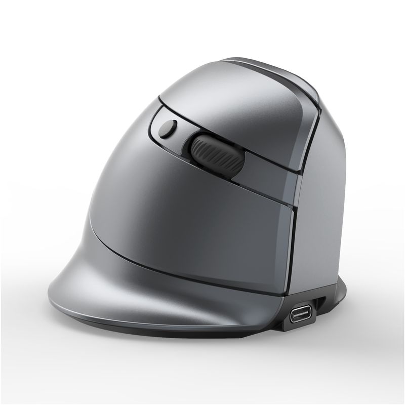 Mouse da gioco ergonomico silenzioso ZELOTES F-26C verticale 2.4G wireless Bluetooth con schermo LED da 3200 DPI per PC_voghion.com