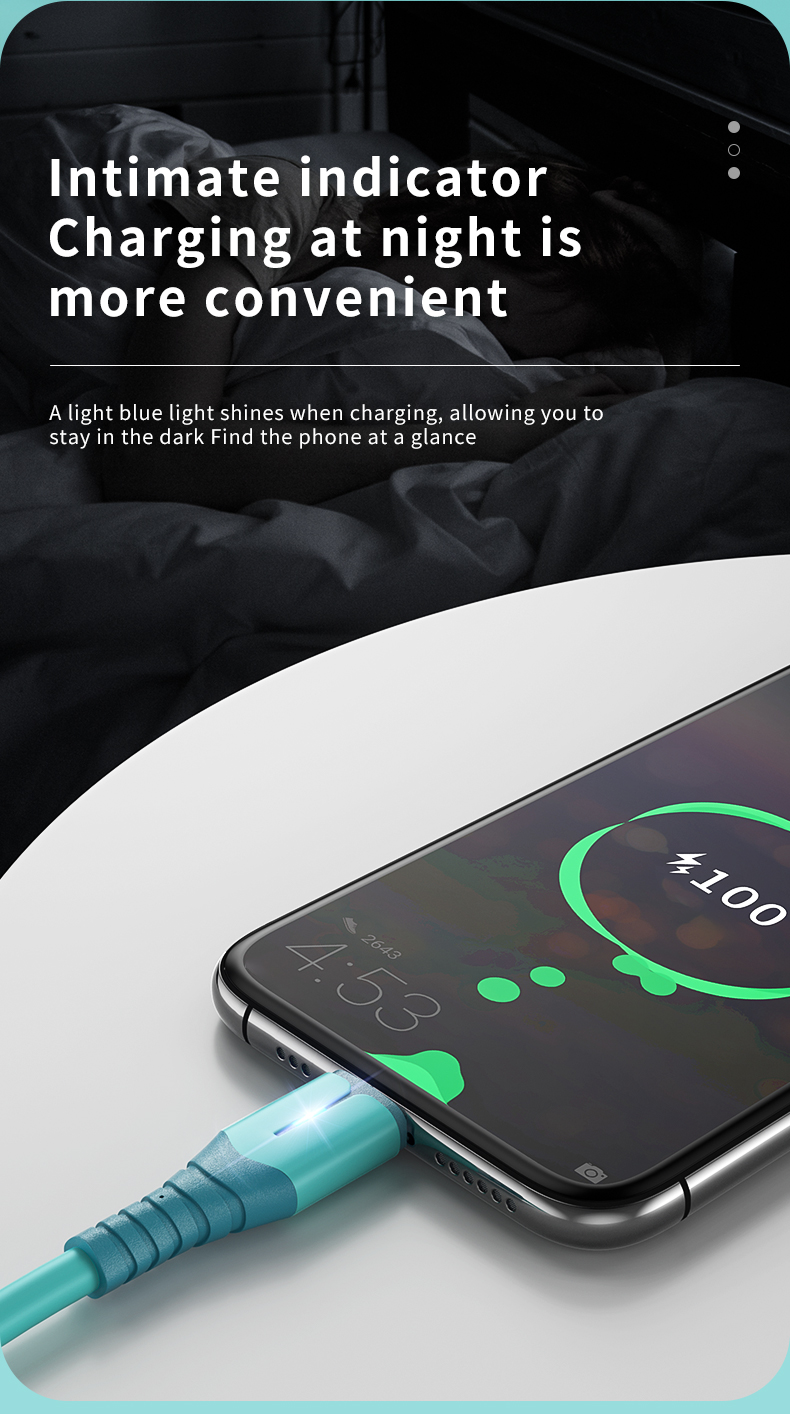 USB 5A Snellader USB Geschikt voor iPhone 11 12 Pro Max Xiaomi Rood Mi Note 10 Huawei P30 Pro Siliconen_voghion.com