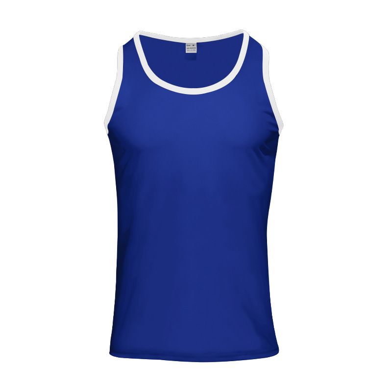 24 Cross-border Summer Men's Vest Ice Silk Solid Color New Sleeveless Breathable Tight Casual Sports Vest 2-piece Set_voghion.com