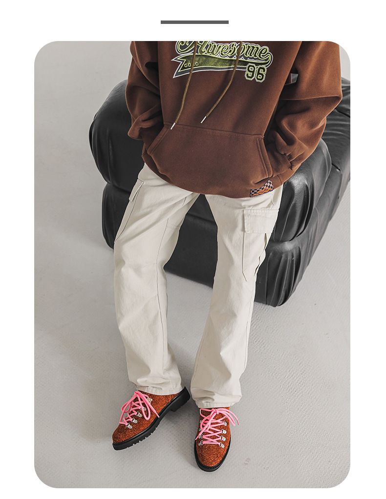 Men's Casual Streetwear Derby Shoes With Thick Sole & Color Blocking Design - Comfortable For Business & Outdoor Wear_voghion.com