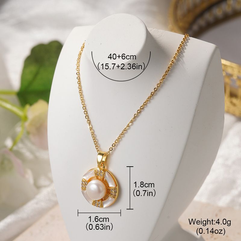 Collana elegante e versatile da donna, con ciondolo a forma di farfalla, in stile retrò francese, con zirconi intarsiati e fiore a quattro foglie._voghion.com