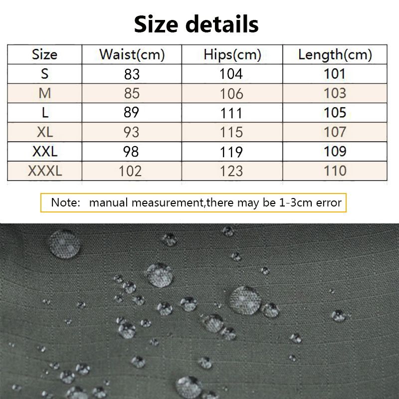 Neue Taktische Arbeitshosen Herren Outdoor Cargohose Multi-Tasche Wasserdichte Hose Herbst Frühling Outdoor Arbeitskleidung Wanderhose_voghion.com