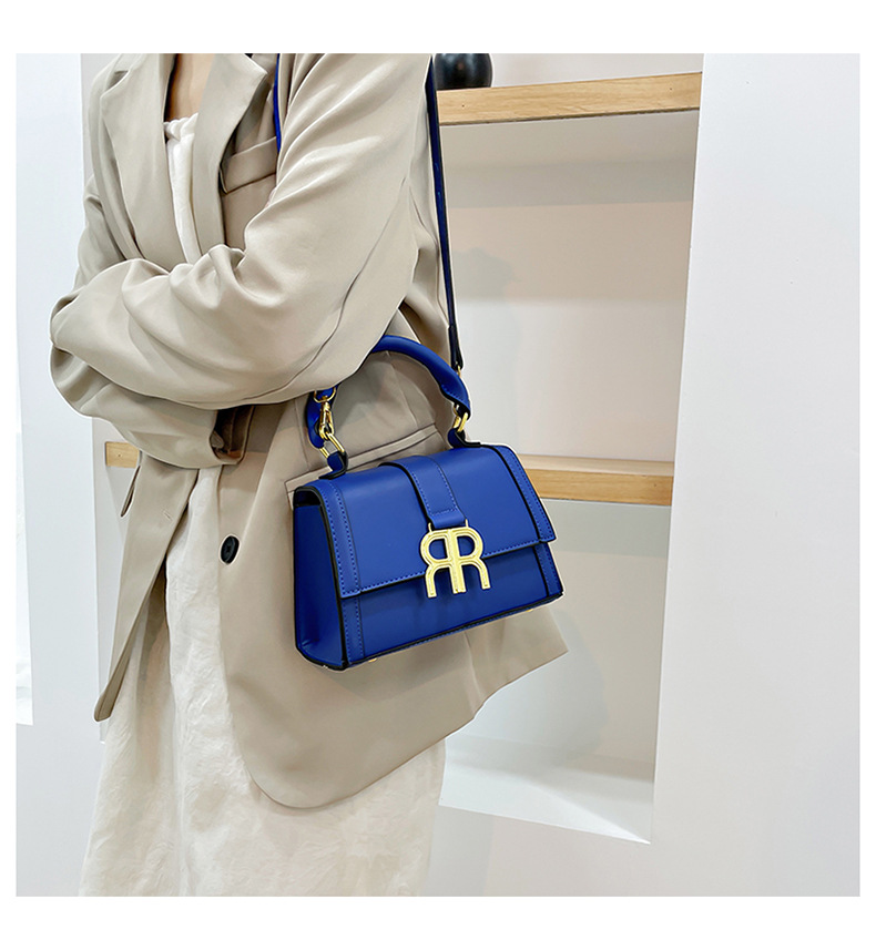2023 new bag women's bag fashion all-match shoulder bag solid color splicing handbag niche foreign trade Messenger bag trend_voghion.com