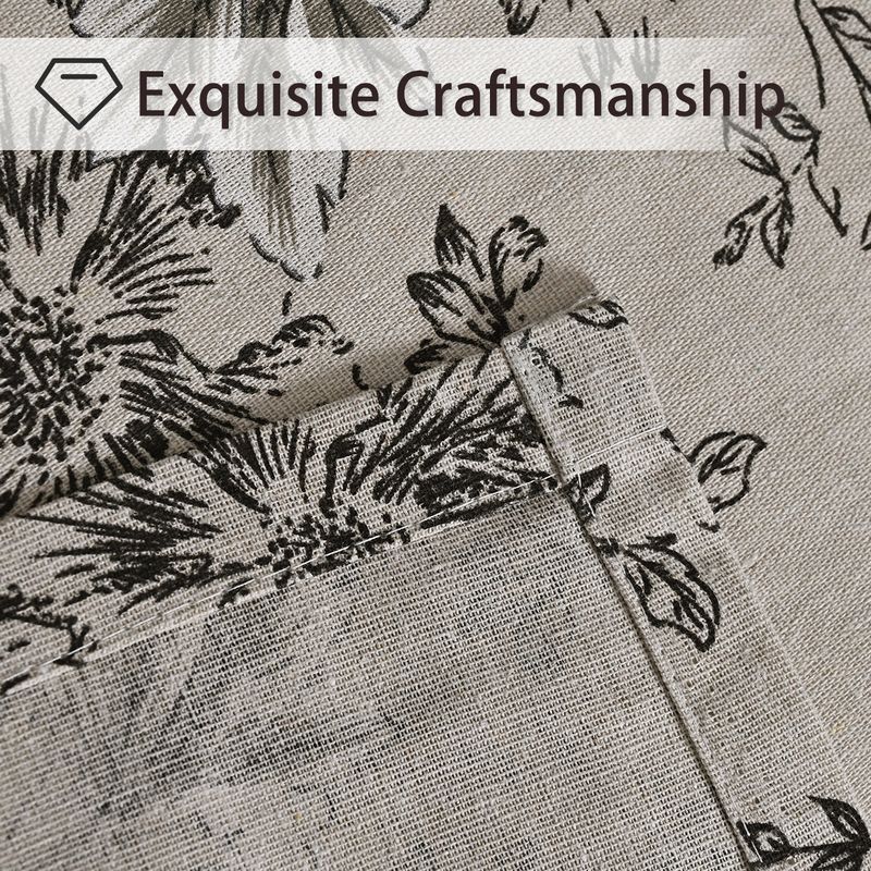 Vorhänge mit Druck, Stangendurchführung, kurze Vorhänge, Verdunkelungsvorhänge, Sonnenschutz-Trennvorhänge für die Küche_voghion.com