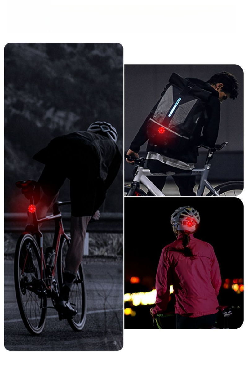 Luce posteriore per bicicletta ricaricabile, per guida notturna su strada di montagna, attrezzatura per ciclismo_voghion.com