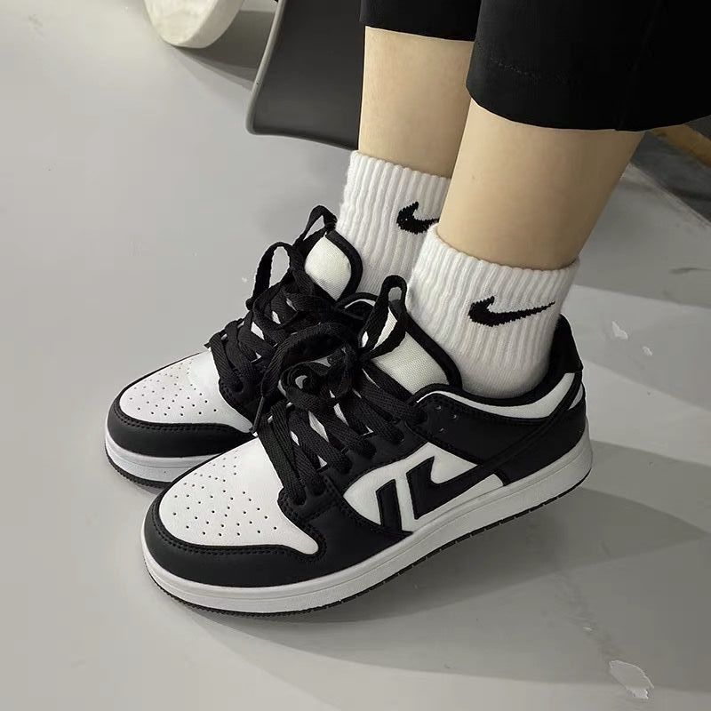 Black And White Panda Net Red Sneakers Casual Couple Shoes Low Top Breathable sports men's shoes Student women's shoes one drop_voghion.com