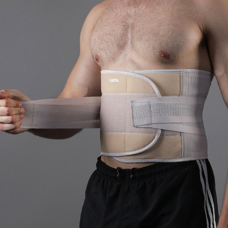 VBOSI Cintura di supporto per la vita, regolabile, per sport all'aria aperta, per sollevamento pesi, compressione, basket, fitness, corsa, attrezzatura protettiva_voghion.com