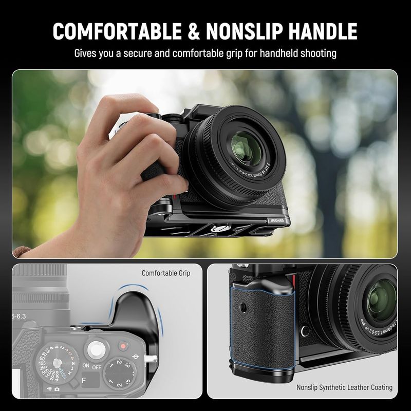NEEWER ZFC Handgriff L-förmiger Griff für Nikon Z FC, ultradünne Retro-passende Kamera-Montagegrundplatte mit Griff_voghion.com