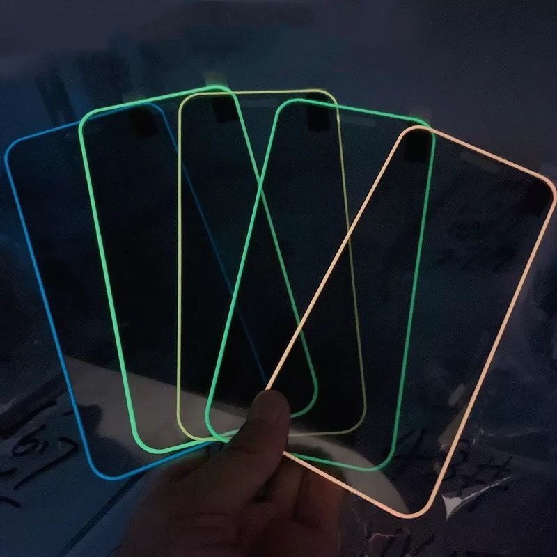 Glass Screen Protector For 16 15 14 13 12 11 Promax Tempered Film Luminous Airbag Edge 13 Color Film 14 Full Screen 11 Fluorescent Protective Film_voghion.com