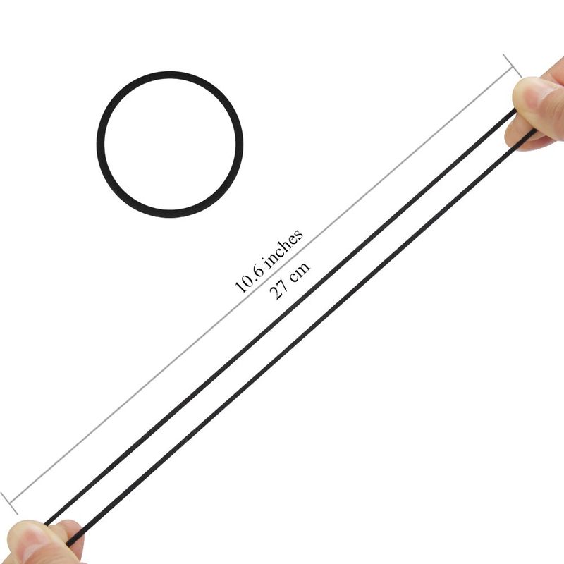 GOSICUKA 120 pezzi elastici per capelli neri adatti per fasce spesse e ricce non metalliche set super valore (3 mm)_voghion.com