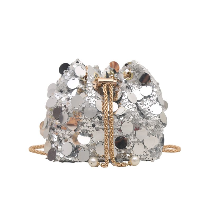 Borsa da sera a tracolla con catena elegante e secchiello da donna, piccola e alla moda, 2025, nuova, alla moda, estiva_voghion.com