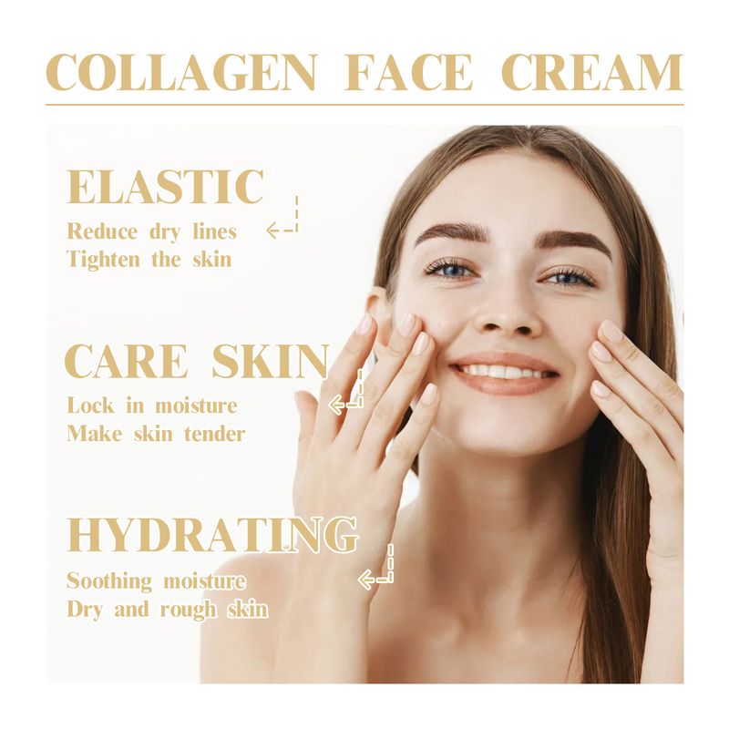 Hoygi Collagen Series - Trattamento detergente per la pelle del viso, idratante, nutriente e delicato_voghion.com