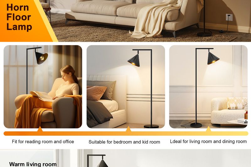 Lampada da terra fantasy con altoparlante ad angolo retto, lampada d'atmosfera, lampada angolare Bluetooth, illuminazione da comodino, lampada da lettura da terra, lampada con staffa_voghion.com