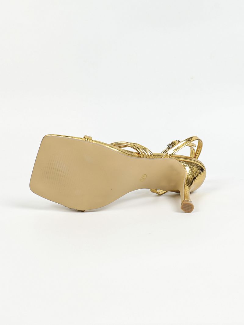Damenschuhe, Sandalen mit Absatz, quadratischem Kopf und Stilettos in Gold, Ein-Wort-Schnalle, vielseitige, einfache und elegante Schuhe mit offenen Zehen und hohen Absätzen, goldene Schuhe_voghion.com