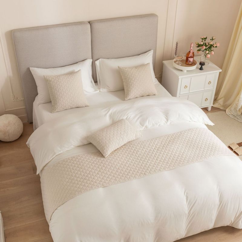Semplice modello olandese in velluto ultrasonico a rombi per hotel, hotel, casa, letto, asciugamano, bandiera_voghion.com