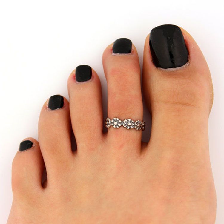 Anello per piede creativo unico e alla moda, nuovo e versatile, con fiore di margherita, per donna_voghion.com