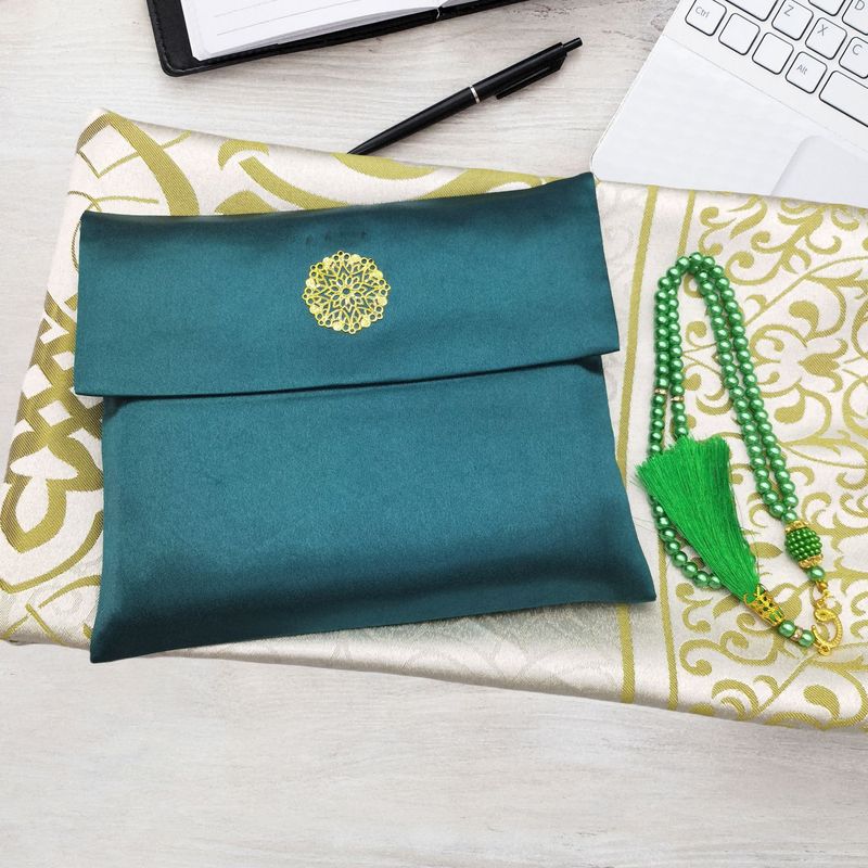 Bolsa de tela para adoración con cuentas, muy vendida, set de viaje, tapete de oración portátil para boda, caja de regalo Tasbih, cultural y creativo._voghion.com