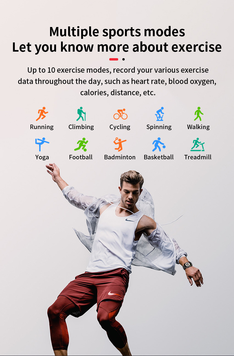 Curren/Carryon S1 Smart Running Outdoor Step Counting Sports Multifunctional Electronic Men's Watch_voghion.com