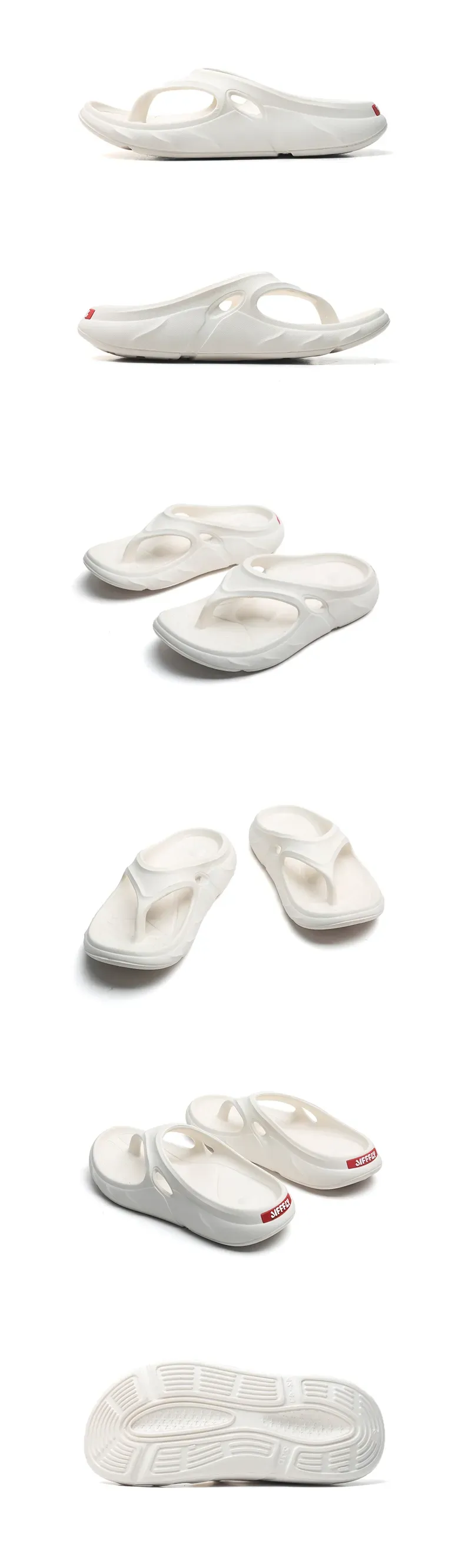 Pantoufles de sport à carreaux à semelle épaisse et massage de la voûte plantaire de marque Jifffly, polyvalentes, pour la plage, pour couples ;_voghion.com