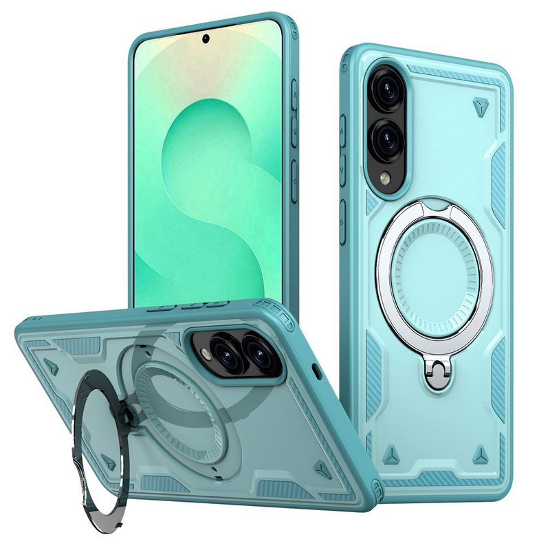 Metallring-Magnetadsorptionshülle mit kabellos aufgeladenem Gehäuse für Samsung Edge S25 + Galaxy S24 Ultra S23 FE S22 S21 Panzerabdeckung_voghion.com