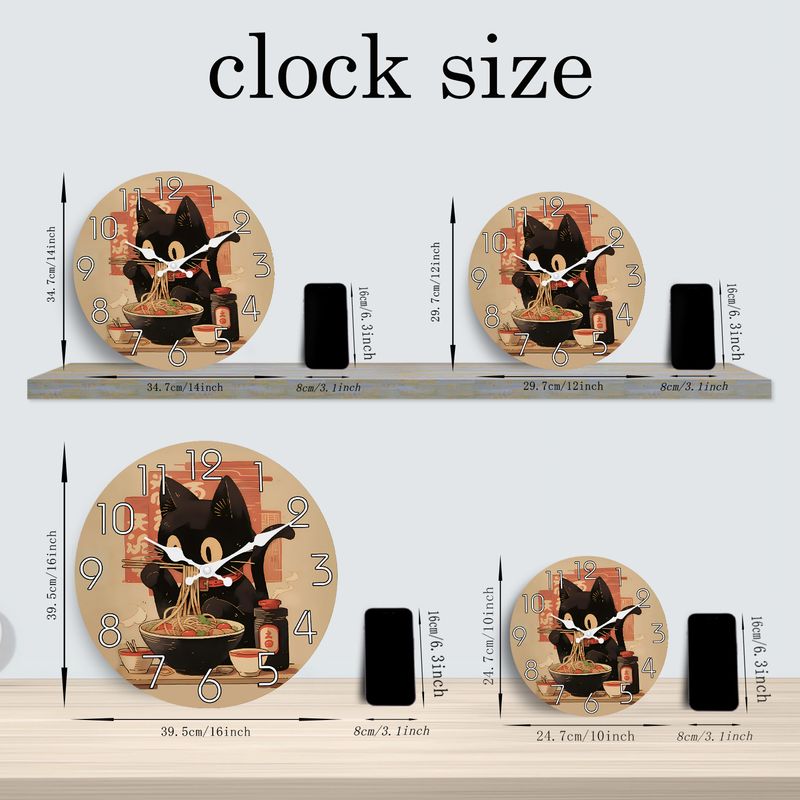 Landelijke Retro Houten Klok - Stille Kwarts Woondecoratie_voghion.com